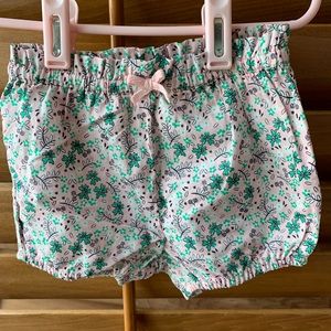 H&am Floral Cotton Shorts
